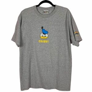 Vintage Disney Donald Duck Crabby Yet Loveable Graphic T shirt Tee Unisex Gray